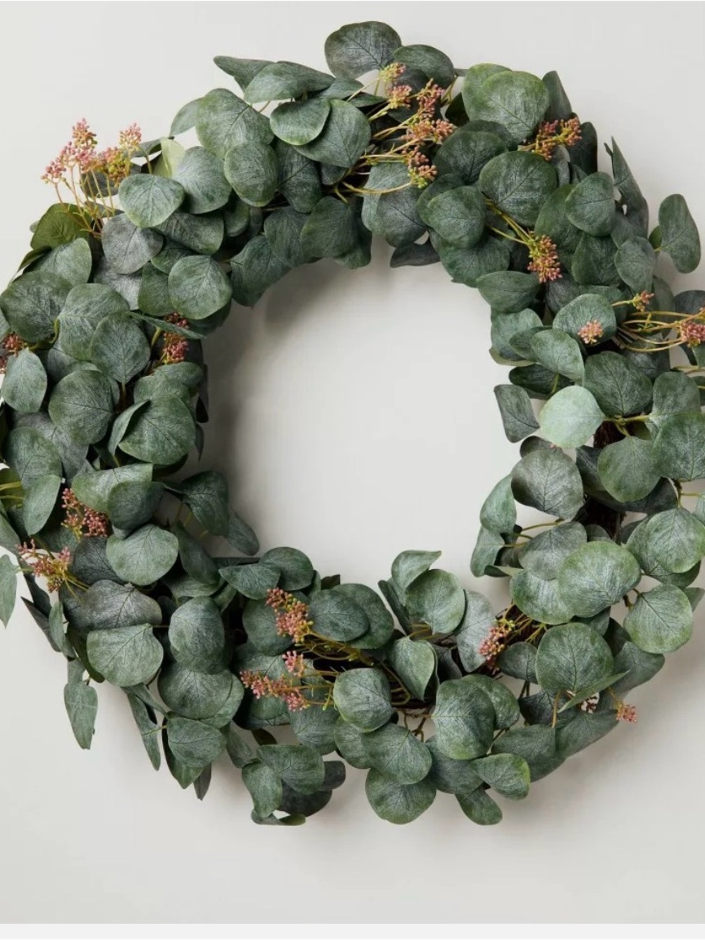 26" Eucalyptus Artificial Wreath Green - Hearth & Hand with Magnolia